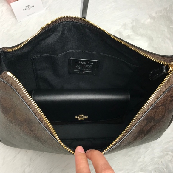 👜COACH SET🌺NWOT ZIP SHOULDER BAG&WALLET - Picture 4 of 8